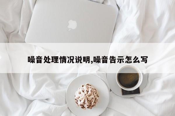 噪音处理情况说明,噪音告示怎么写